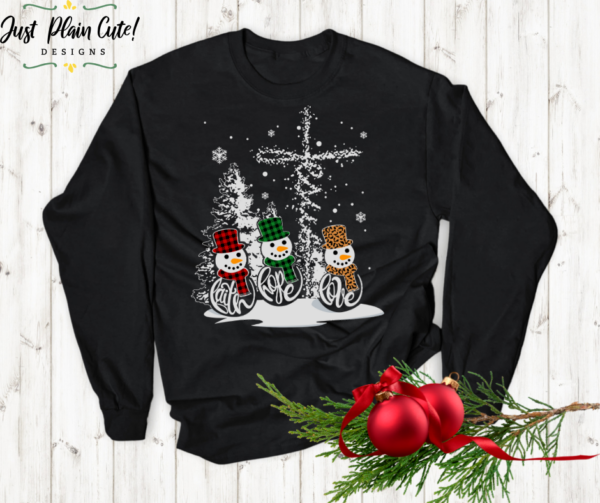 Three Snowman Sweatshirt