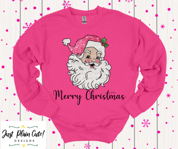 Merry Christmas Sweatshirt (Pink)